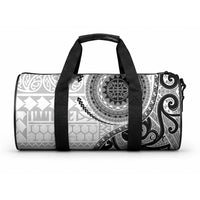 New Zealand White Maori Koru Simple Style Duffle Bag
