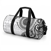 New Zealand White Maori Koru Simple Style Duffle Bag