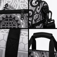 New Zealand White Maori Koru Simple Style Duffle Bag