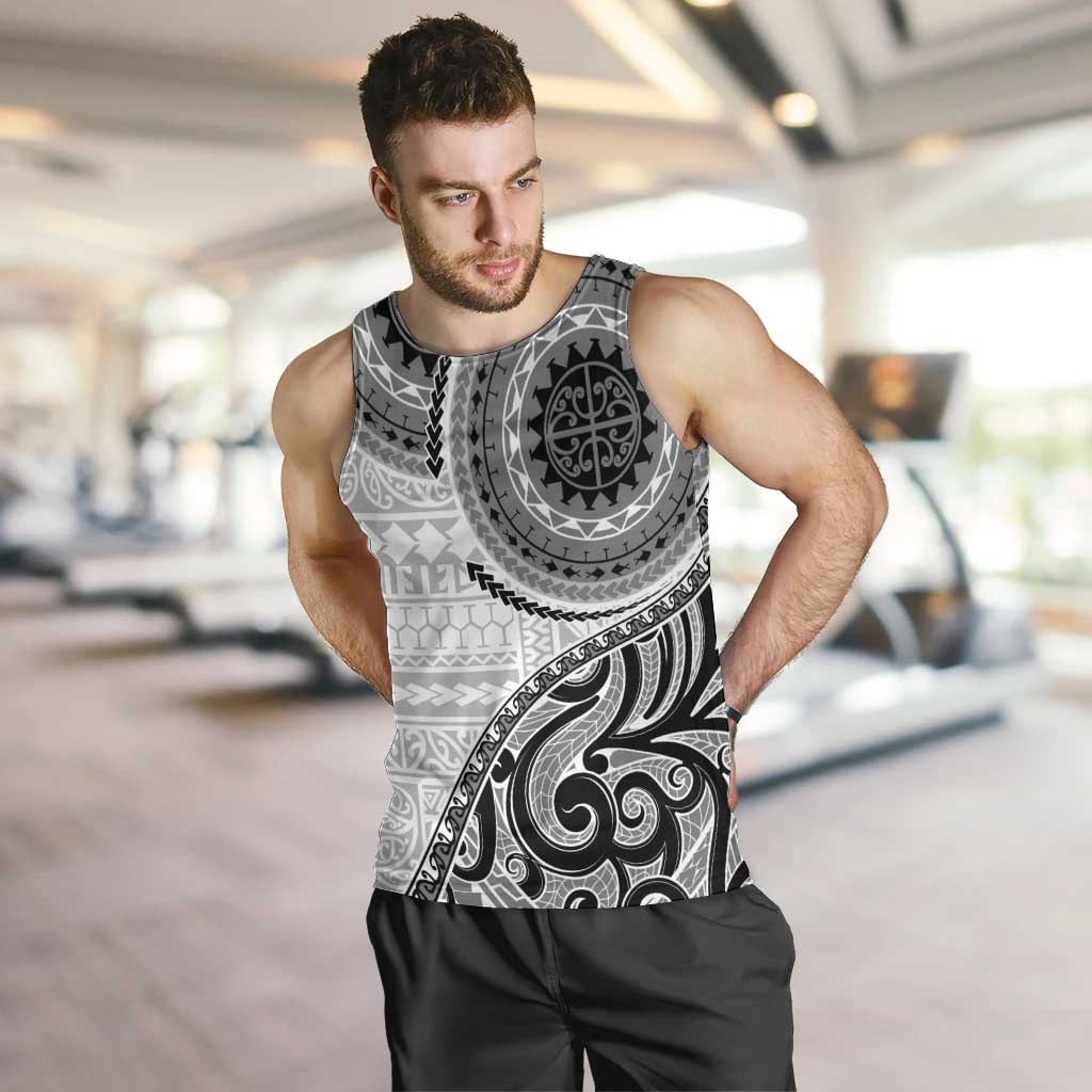 New Zealand White Maori Koru Simple Style Men Tank Top