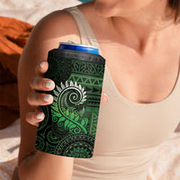 New Zealand Maori Koru Fern 4 in 1 Can Cooler Tumbler Spiral Polynesian Style Green LT05 - Polynesian Pride