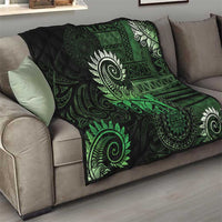 New Zealand Maori Koru Fern Quilt Spiral Polynesian Style Green LT05 - Polynesian Pride
