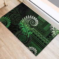 New Zealand Maori Koru Fern Rubber Doormat Spiral Polynesian Style Green LT05 - Polynesian Pride