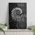 New Zealand Maori Koru Fern Canvas Wall Art Spiral Polynesian Style Gray