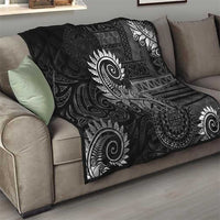 New Zealand Maori Koru Fern Quilt Spiral Polynesian Style Gray LT05 - Polynesian Pride