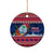 Guam Christmas Ceramic Ornament Guaman Seal Poinsettia Felis Pasgua LT05 - Polynesian Pride