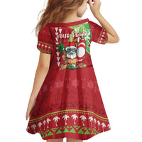Personalised Hawaii Christmas Family Matching Off Shoulder Maxi Dress and Hawaiian Shirt Funny Santa Claus Surf Mele Kalikimaka LT05 - Polynesian Pride