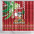 Hawaii Christmas Shower Curtain Funny Santa Claus Surf Mele Kalikimaka