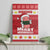 Hawaii Funny Christmas Canvas Wall Art Spam Musubi Santa