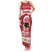 Hawaii Funny Christmas Family Matching Tank Maxi Dress and Hawaiian Shirt Spam Musubi Santa