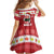 Hawaii Funny Christmas Kid Short Sleeve Dress Spam Musubi Santa