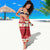 Hawaii Funny Christmas Sarong Spam Musubi Santa