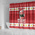 Hawaii Funny Christmas Shower Curtain Spam Musubi Santa