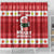 Hawaii Funny Christmas Shower Curtain Spam Musubi Santa