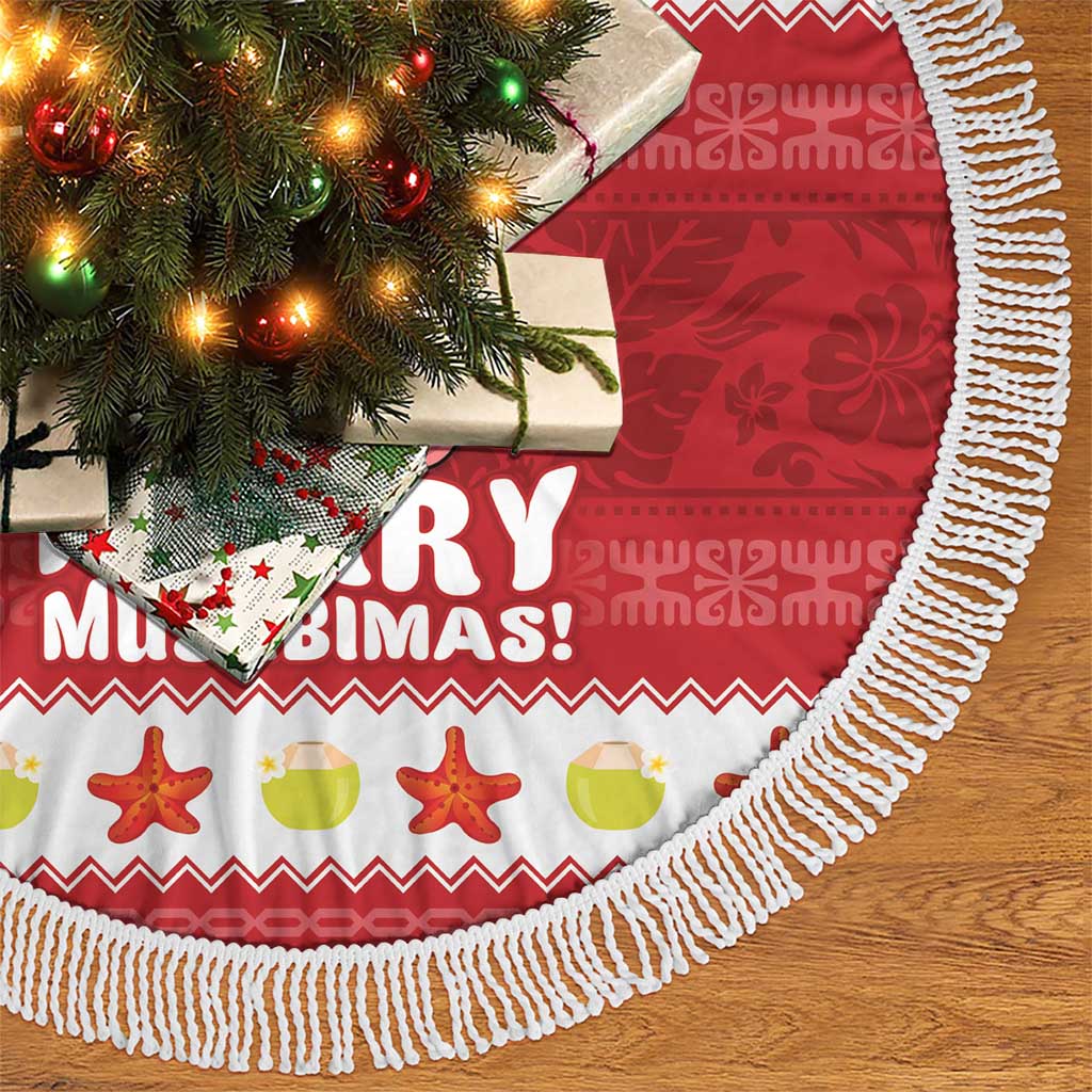 Hawaii Funny Christmas Tree Skirt Spam Musubi Santa LT05 - Polynesian Pride