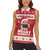 Hawaii Funny Christmas Women Sleeveless Polo Shirt Spam Musubi Santa