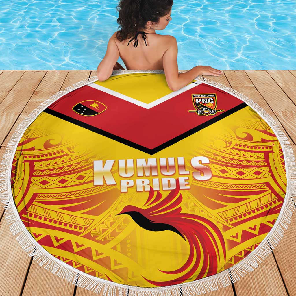 Papua New Guinea Rugby Beach Blanket Kumul Pride Go Champions