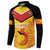 Papua New Guinea Rugby Custom Button Sweatshirt Kumul Pride Go Champions