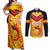 Papua New Guinea Rugby Custom Couples Matching Off Shoulder Maxi Dress and Long Sleeve Button Shirt Kumul Pride Go Champions