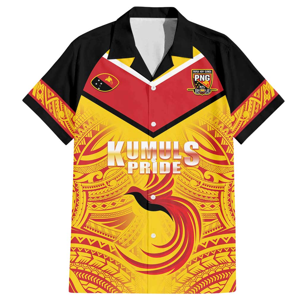 Papua New Guinea Rugby Custom Family Matching Off Shoulder Maxi Dress and Hawaiian Shirt Kumul Pride Go Champions