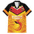 Papua New Guinea Rugby Custom Family Matching Puletasi and Hawaiian Shirt Kumul Pride Go Champions