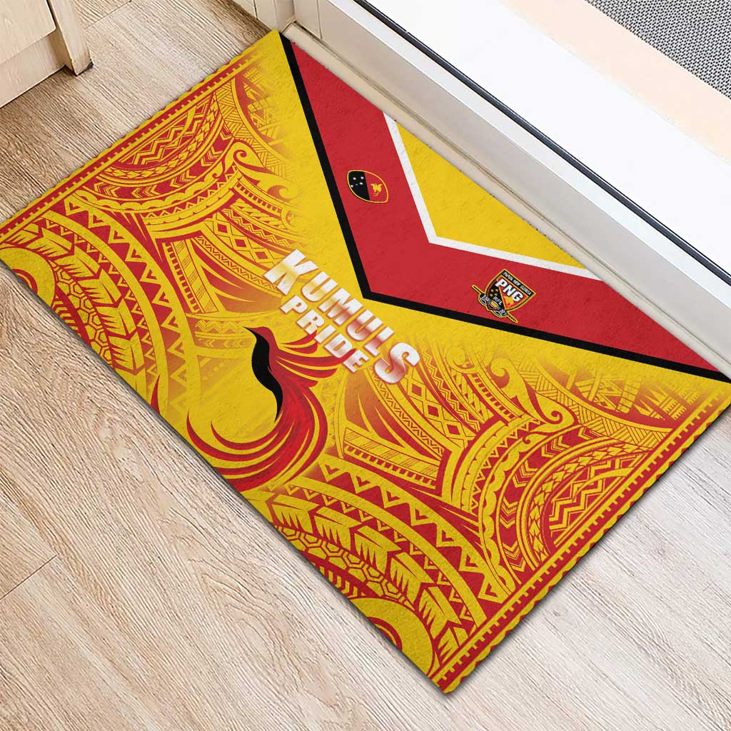 Papua New Guinea Rugby Rubber Doormat Kumul Pride Go Champions
