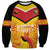 Papua New Guinea Rugby Custom Sweatshirt Kumul Pride Go Champions