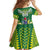 Cook Islands Rugby Custom Family Matching Off Shoulder Maxi Dress and Hawaiian Shirt The Kukis Go Champions