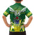 Cook Islands Rugby Custom Family Matching Off Shoulder Short Dress and Hawaiian Shirt The Kukis Go Champions