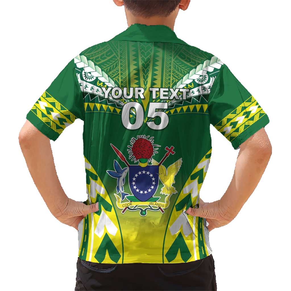 Cook Islands Rugby Custom Kid Hawaiian Shirt The Kukis Go Champions LT05 - Polynesian Pride