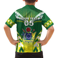 Cook Islands Rugby Custom Kid Hawaiian Shirt The Kukis Go Champions LT05 - Polynesian Pride