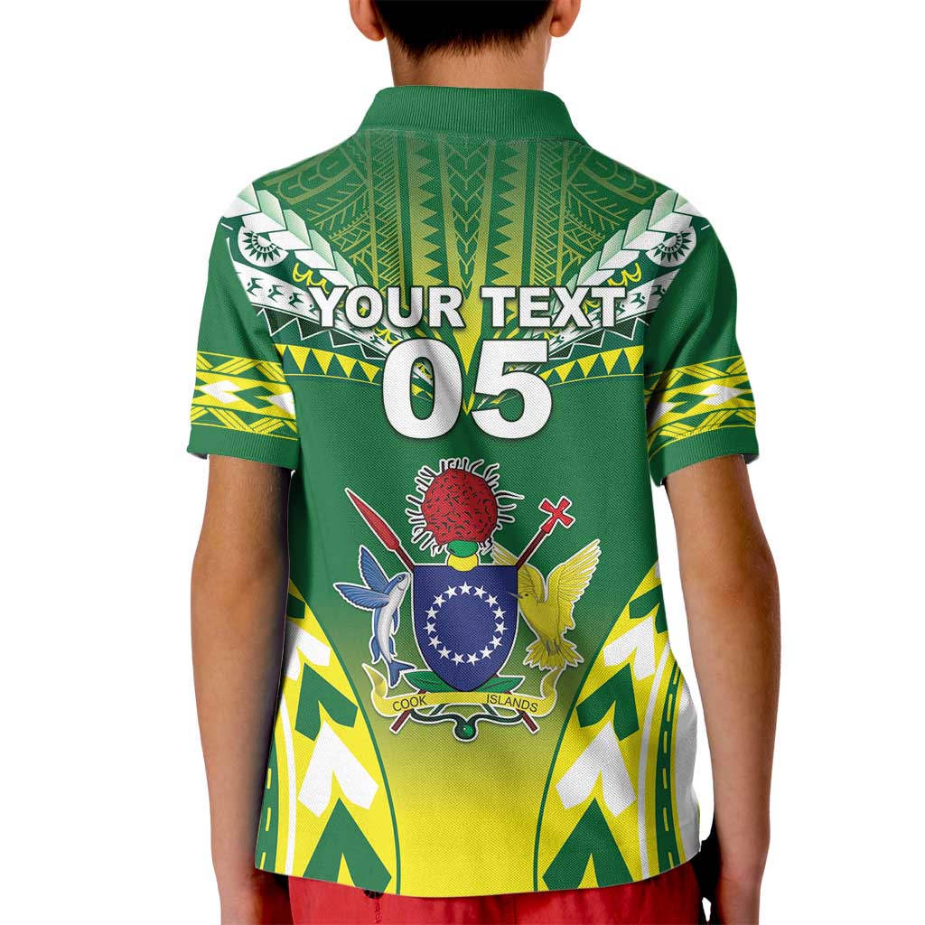 Cook Islands Rugby Custom Kid Polo Shirt The Kukis Go Champions LT05 - Polynesian Pride