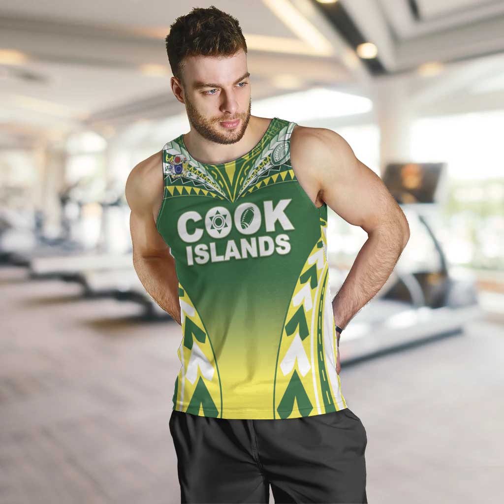 Cook Islands Rugby Custom Men Tank Top The Kukis Go Champions