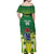 Cook Islands Rugby Custom Off Shoulder Maxi Dress The Kukis Go Champions