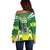 Cook Islands Rugby Custom Off Shoulder Sweater The Kukis Go Champions