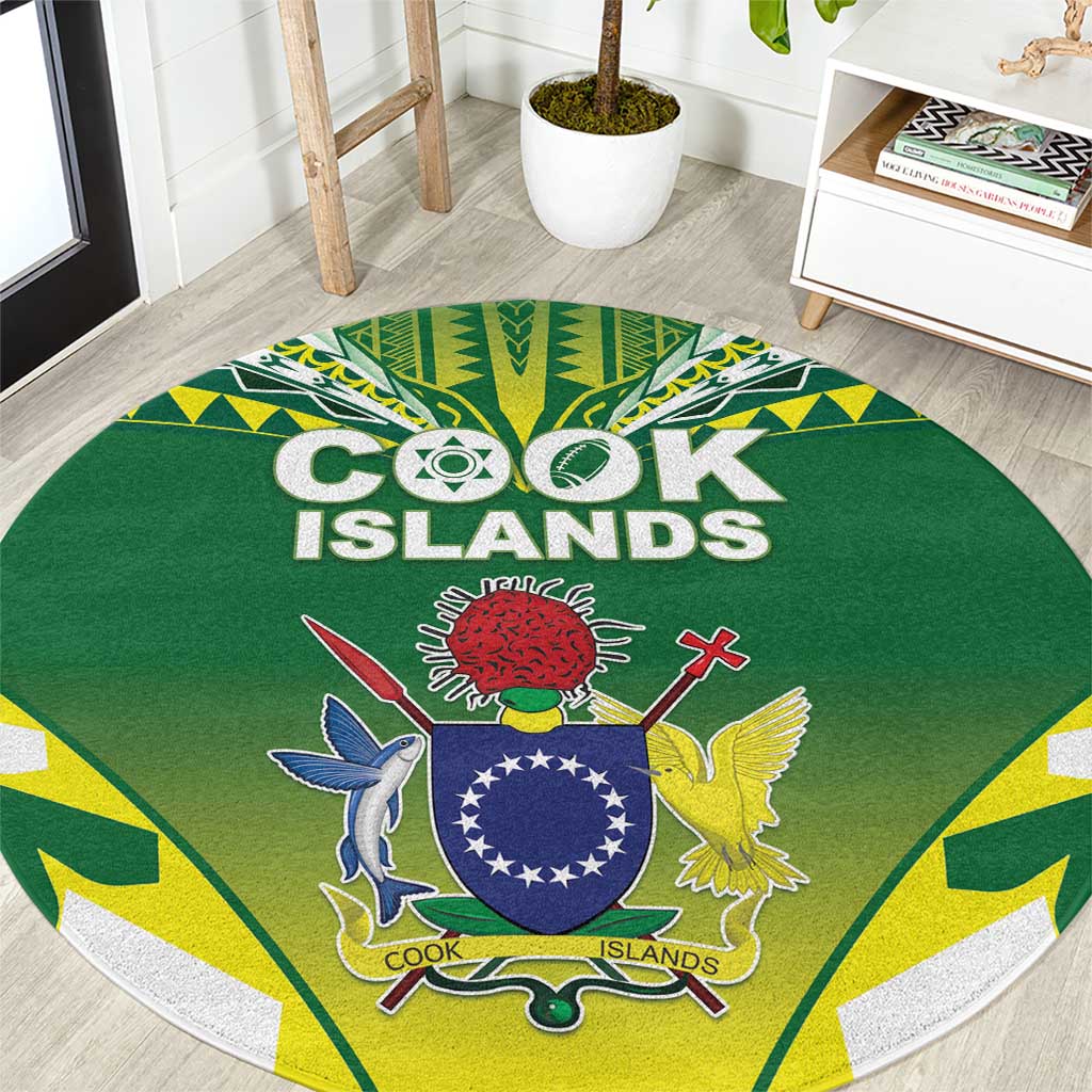 Cook Islands Rugby Round Carpet The Kukis Go Champions