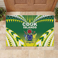 Cook Islands Rugby Rubber Doormat The Kukis Go Champions LT05 Green - Polynesian Pride