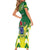 Cook Islands Rugby Custom Short Sleeve Bodycon Dress The Kukis Go Champions