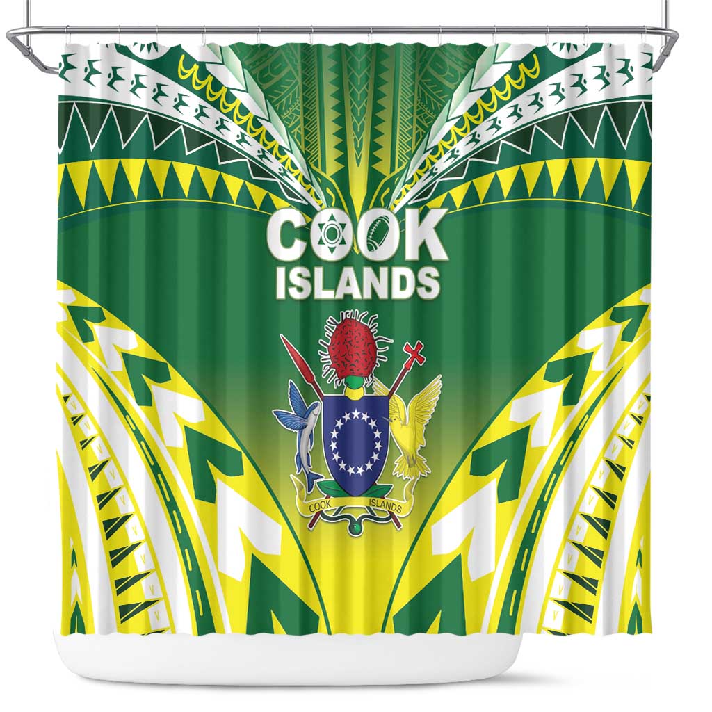 Cook Islands Rugby Shower Curtain The Kukis Go Champions