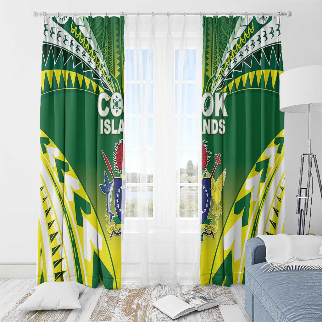 Cook Islands Rugby Window Curtain The Kukis Go Champions