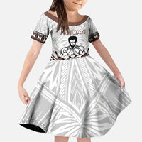 Fiji Rugby Custom Family Matching Off Shoulder Maxi Dress and Hawaiian Shirt Fijian Bati Go Champions