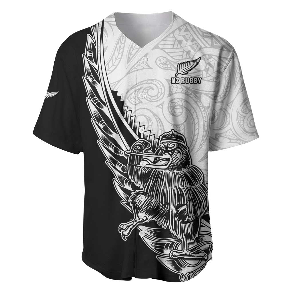 New Zealand Kiwi Rugby Custom Baseball Jersey Go Champions Maori Pattern LT05 White - Polynesian Pride