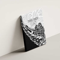 New Zealand Kiwi Rugby Custom Canvas Wall Art Go Champions Maori Pattern