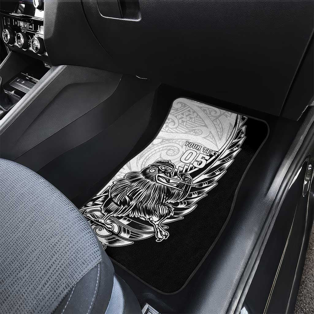 New Zealand Kiwi Rugby Custom Car Mats Go Champions Maori Pattern