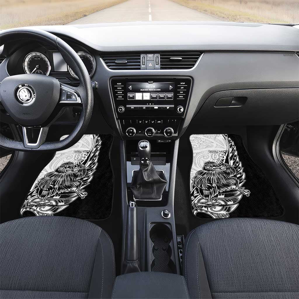 New Zealand Kiwi Rugby Custom Car Mats Go Champions Maori Pattern