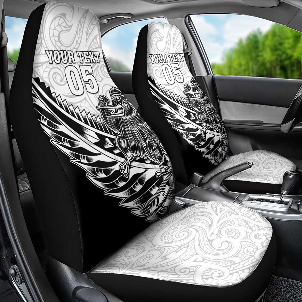 New Zealand Kiwi Rugby Custom Car Seat Cover Go Champions Maori Pattern