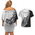 New Zealand Kiwi Rugby Custom Couples Matching Off Shoulder Short Dress and Hawaiian Shirt Go Champions Maori Pattern