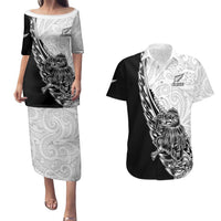 New Zealand Kiwi Rugby Custom Couples Matching Puletasi and Hawaiian Shirt Go Champions Maori Pattern