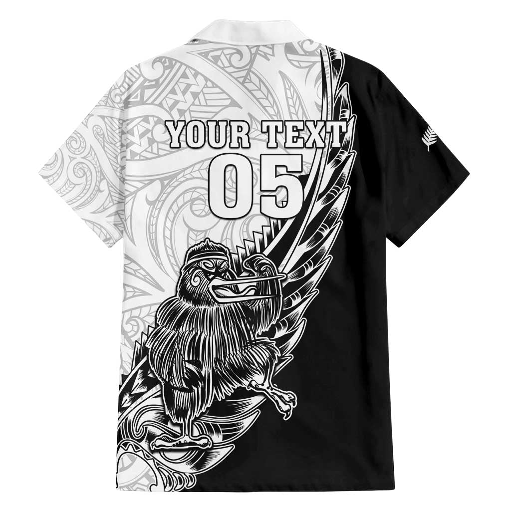 New Zealand Kiwi Rugby Custom Family Matching Off Shoulder Short Dress and Hawaiian Shirt Go Champions Maori Pattern