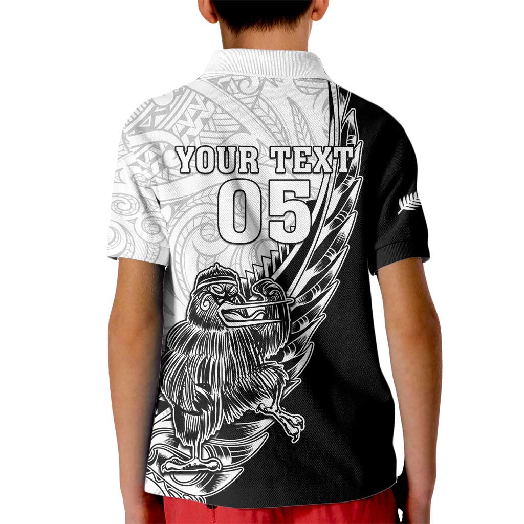 New Zealand Kiwi Rugby Custom Kid Polo Shirt Go Champions Maori Pattern LT05 - Polynesian Pride